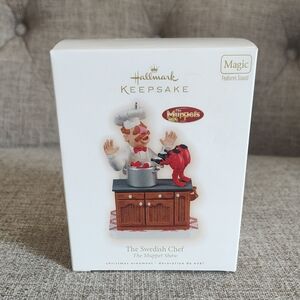 Hallmark Muppets Collectible Swedish Chef Ornament with Sound Features NIB
